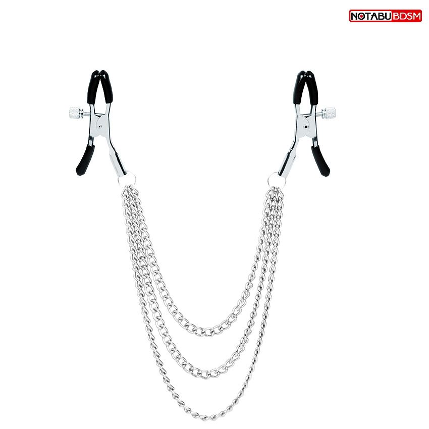 195786 Оригинальные зажимы на соски с тройной цепочкой