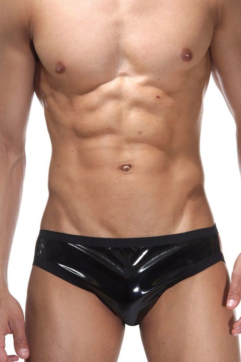 203351 Мужские трусы-джоки из гладкой блестящей ткани