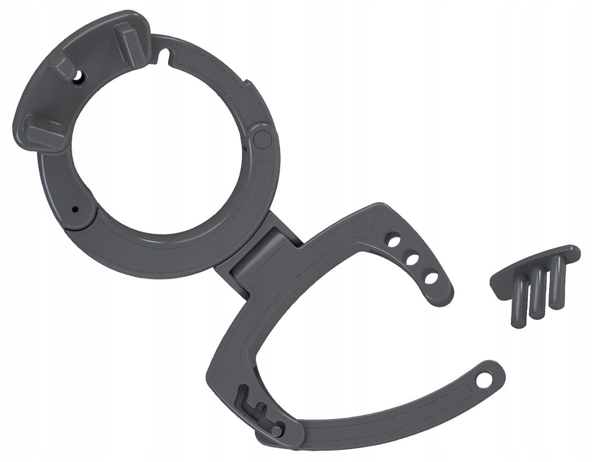 203771 Кольцо с зажимом для мошонки для пояса верности Pubic Enemy