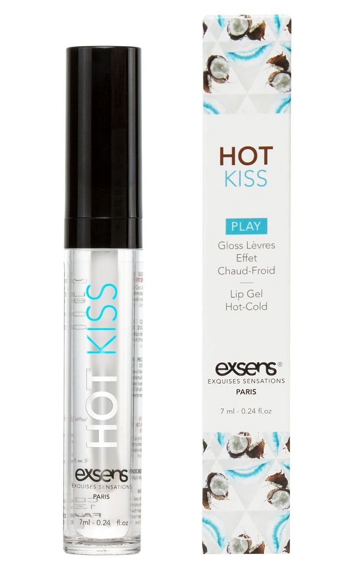 222269 Блеск для губ Hot Kiss Coconut с ароматом кокоса - 7 мл.