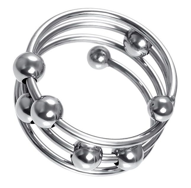 223723 Большое металлическое кольцо под головку пениса