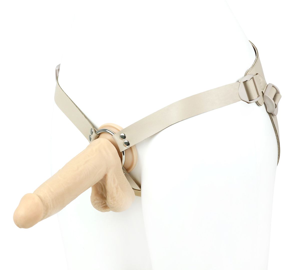 227556 Универсальный пояс с кольцом и реалистичной насадкой - 20 см.