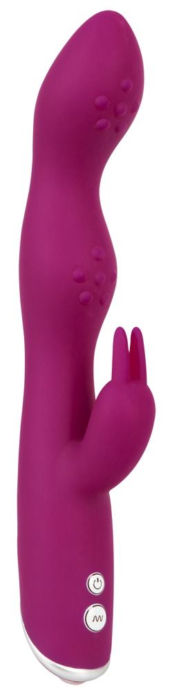 296868 Фиолетовый вибратор A G-Spot Rabbit Vibrator для стимуляции зон G и A - 23,6 см.