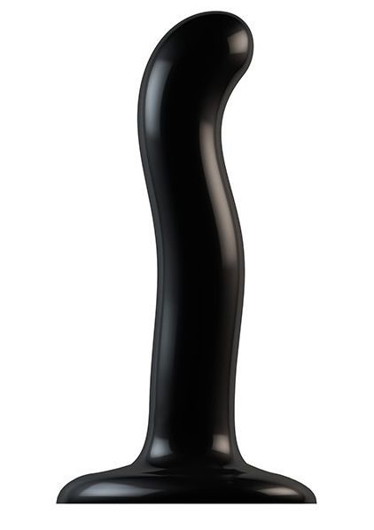 298035 Черный фаллоимитатор-насадка Strap-On-Me P G spot Dildo size S - 16,4 см.