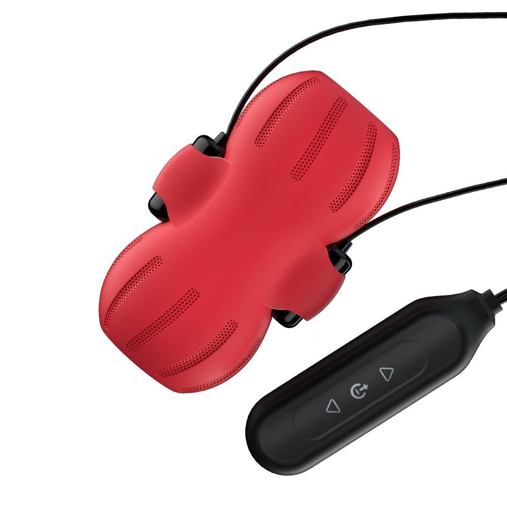 322056 Красный тугой мастурбатор с вибропулями и пультом