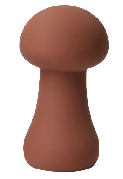 330300 Коричневый перезаряжаемый клиторальный стимулятор-грибочек Mushroom