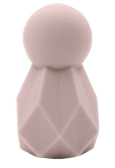 330306 Розовый перезаряжаемый вибратор Polyhedron - 8 см.