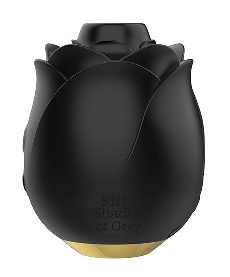337124 Черный клиторальный стимулятор Black Rose Silicone Clitoral Suction