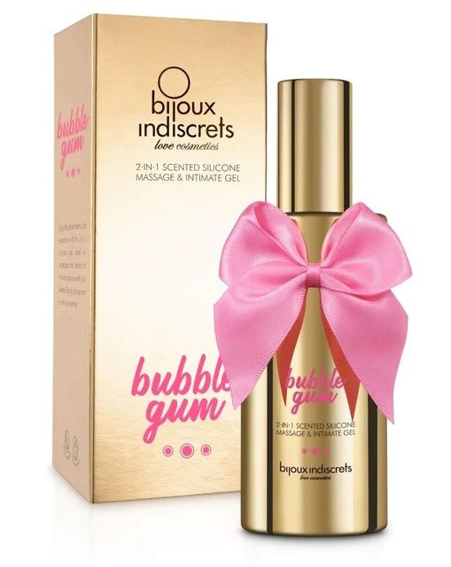 349335 Гель с ароматом жвачки Bubblegum 2-in-1 Scented Silicone Massage And Intimate Gel - 100 мл.