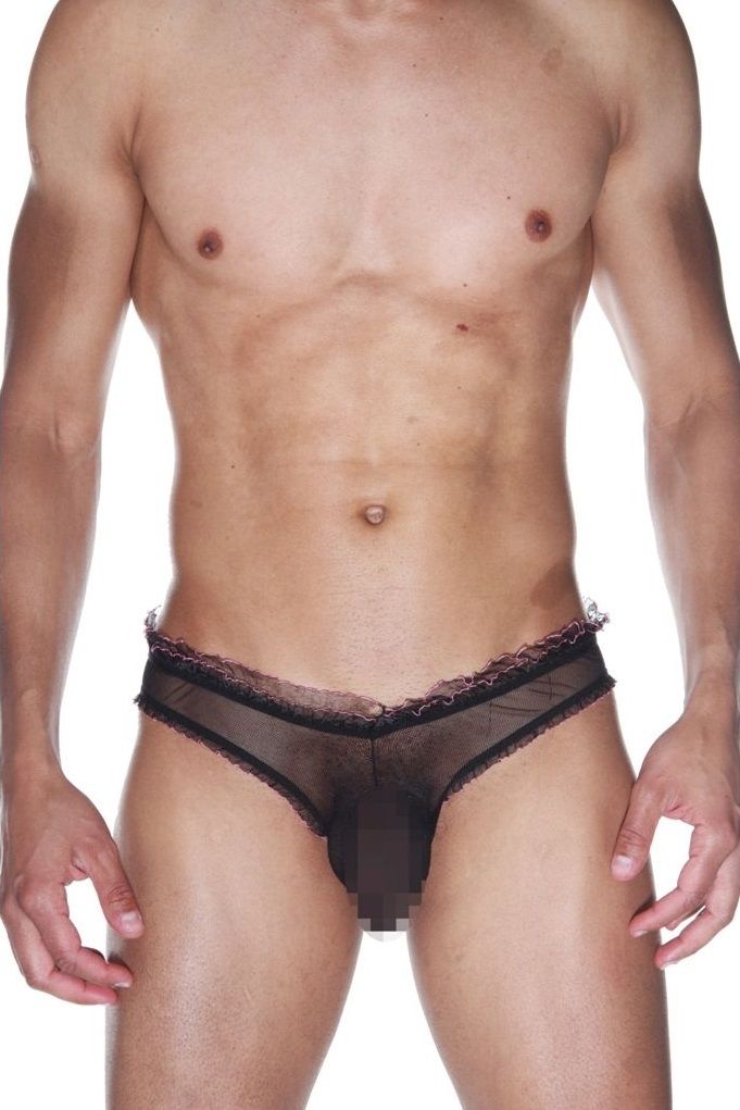 360358 Мужские полупрозрачные трусы-слипы