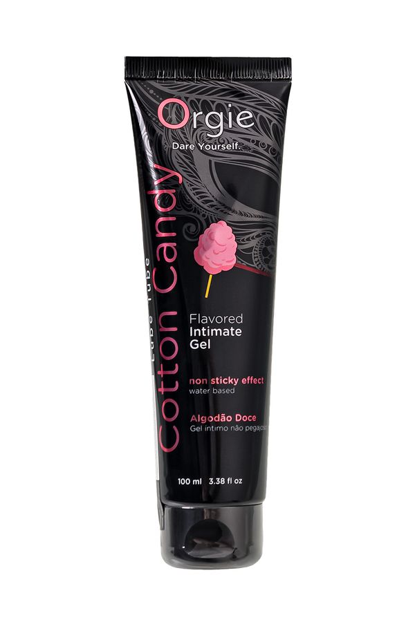 360798 Интимный гель на водной осное Lube Tube Cotton Candy со вкусом сахарной ваты - 100 мл.