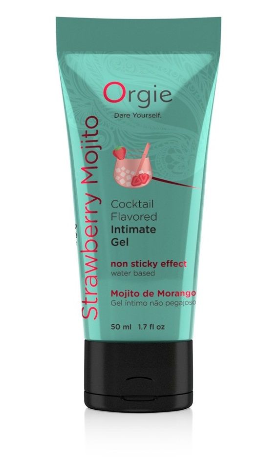 360808 Съедобный интимный гель Orgie Lube Tube Cocktail Strawberry Mojito - 50 мл.