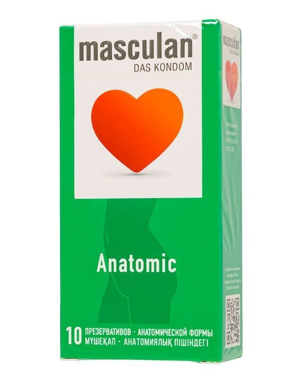 366813 Презервативы анатомической формы Masculan Anatomic - 10 шт.