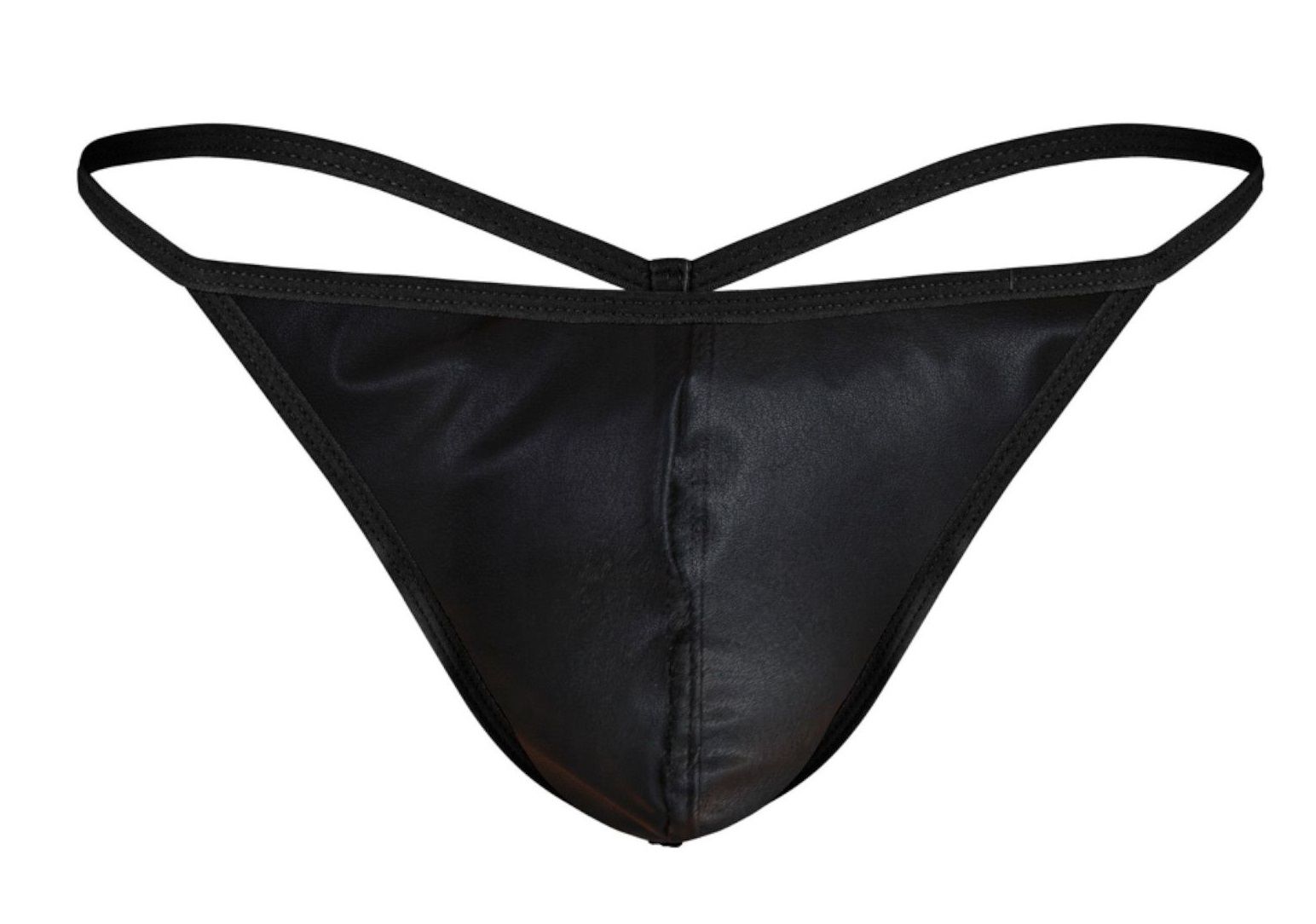 375162 Черные мужские трусы-стринги Darkzone