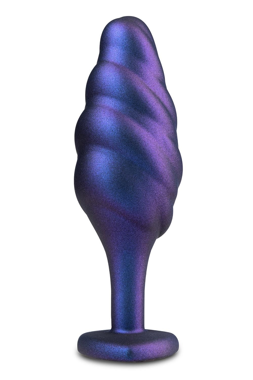 376373 Фиолетовая анальная пробка с кристаллом-сердцем Matrix Bumped Bling Plug - 11,4 см.