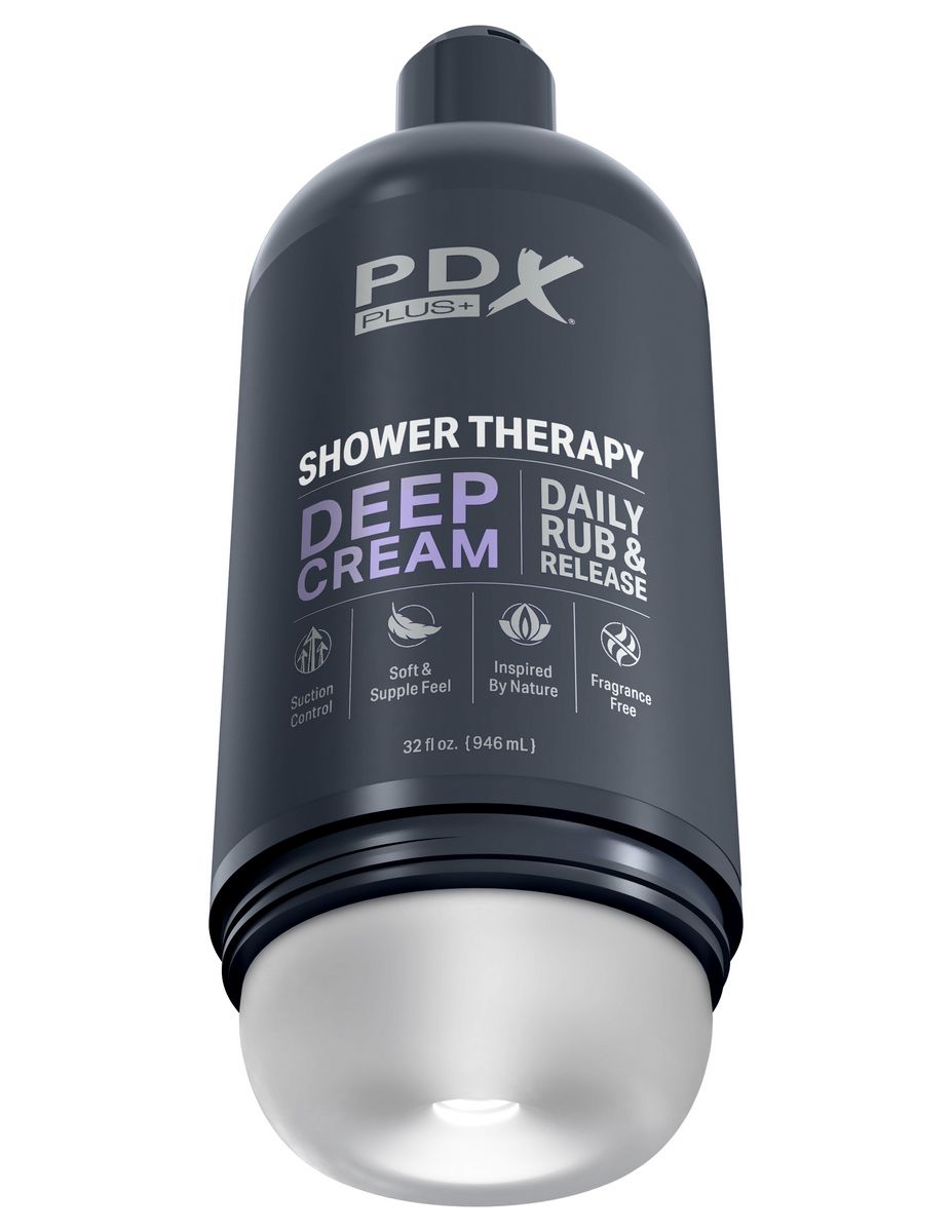 396082 Мастурбатор в бутылке Shower Therapy Deep Cream