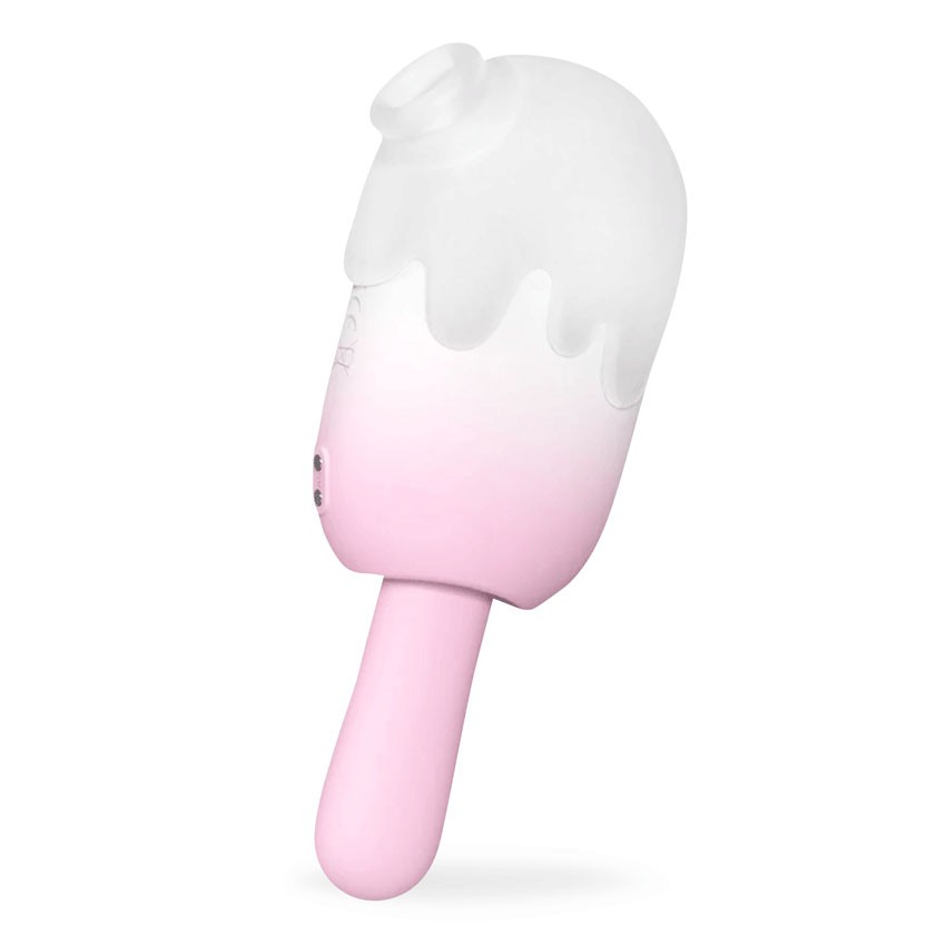 397404 Нежно-розовый клиторальный вибромассажер Bite Me - 14,8 см.