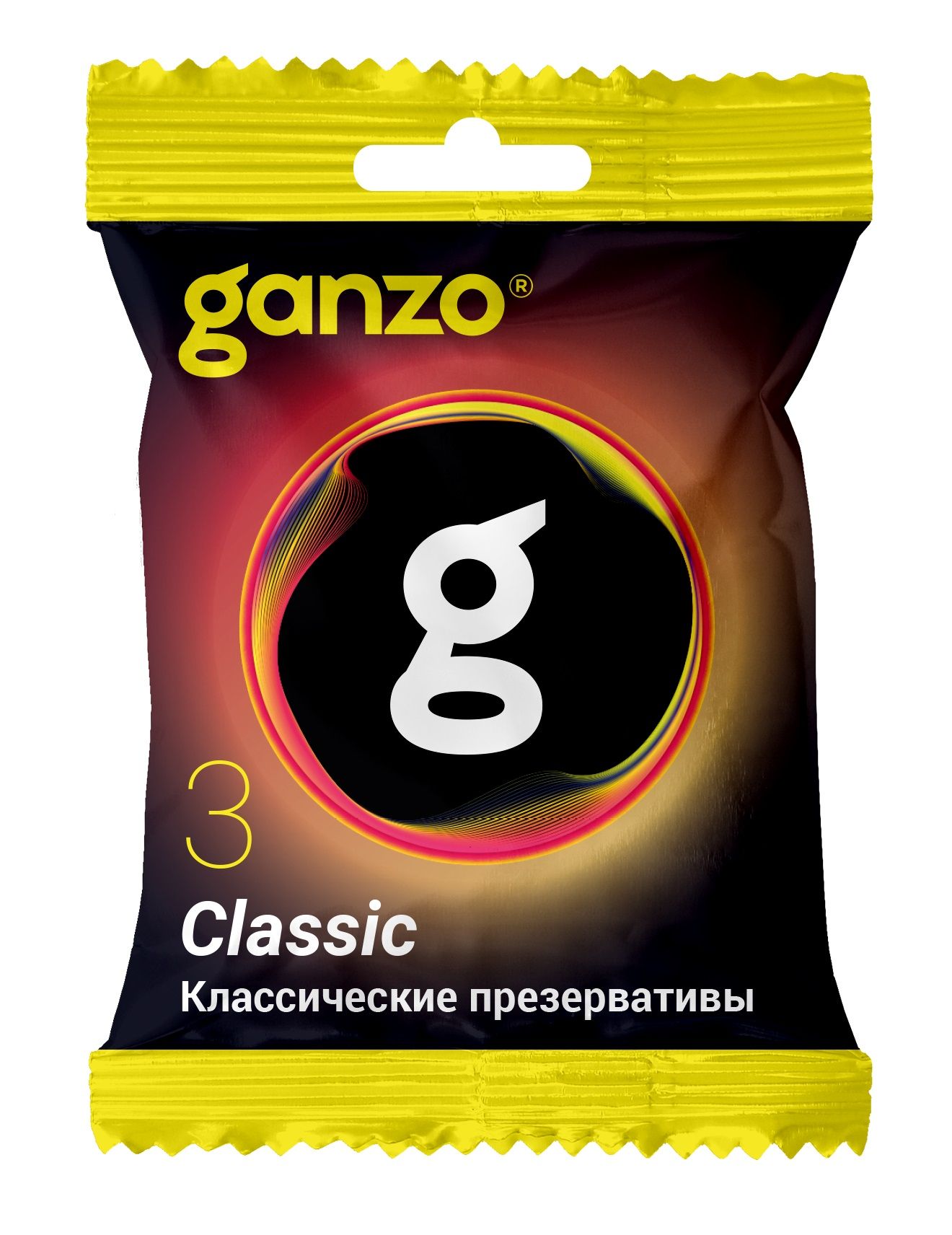 427251 Классические презервативы Ganzo Classic в мягкой упаковке - 3 шт.