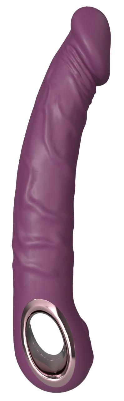 429995 Фиолетовый силиконовый вибратор - 22 см.