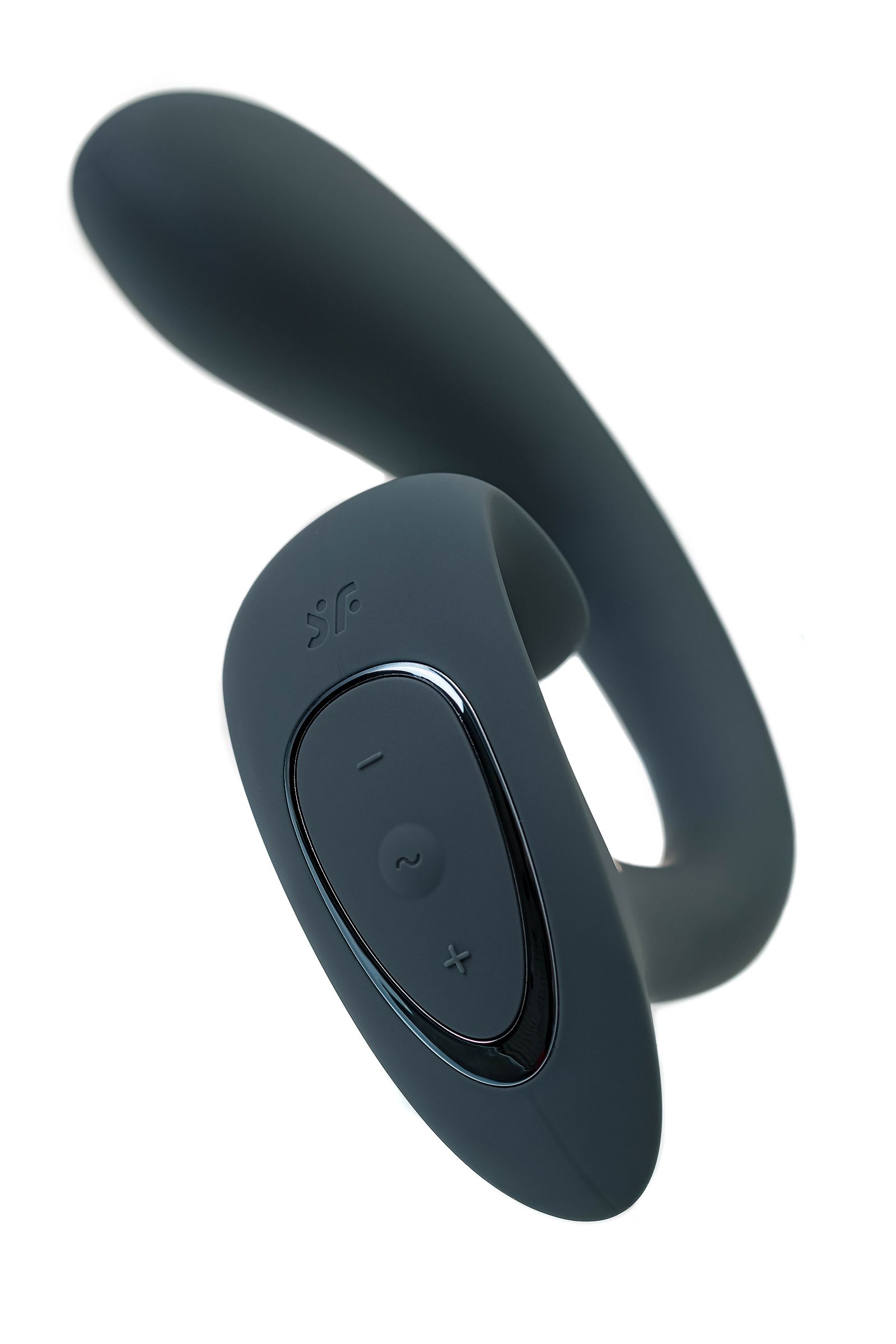 450680 Темно-серый вибратор для G-стимуляции G for Goddess 1