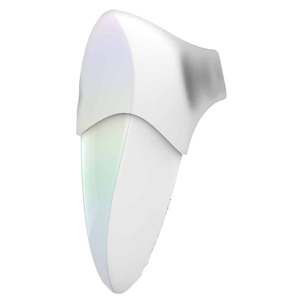 450858 Белый клиторальный таппинг-стимулятор Pandora с насадкой для вакуумной стимуляции