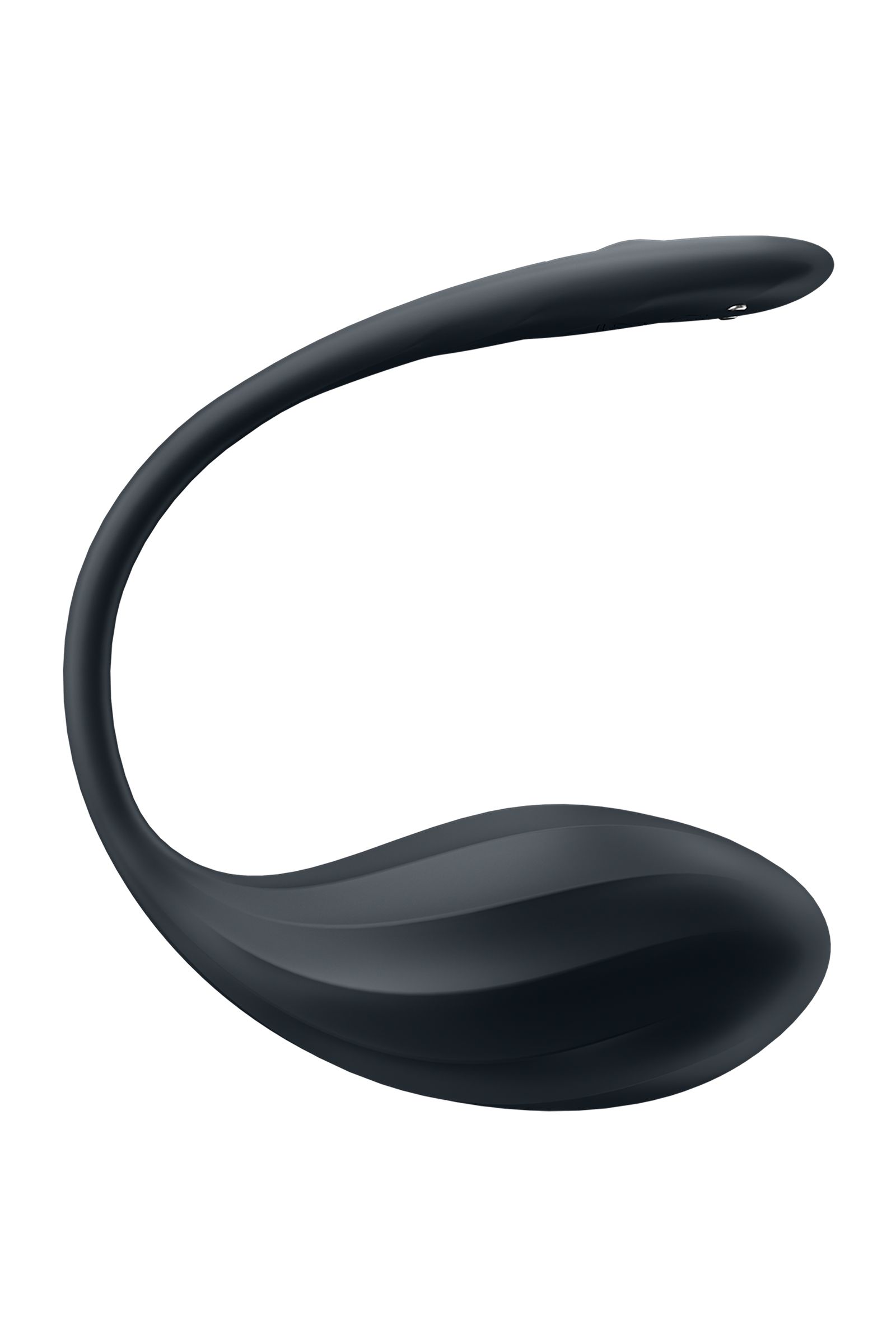 452566 Черное виброяйцо Ribbed Petal с пультом ДУ