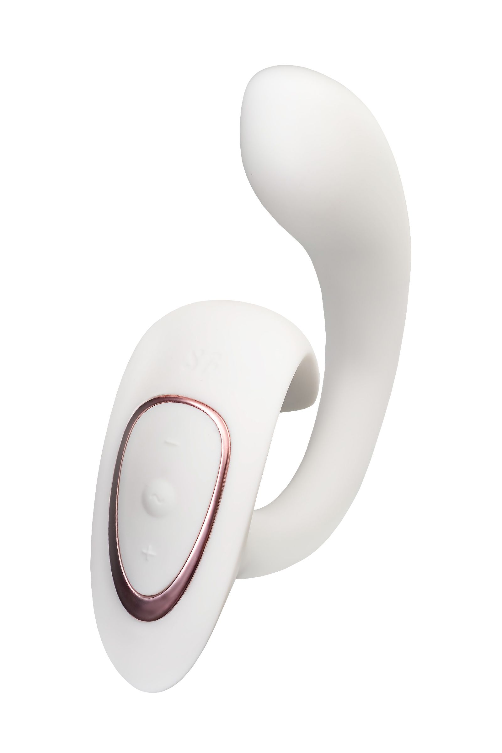 454754 Белый вибратор для G-стимуляции G for Goddess 1