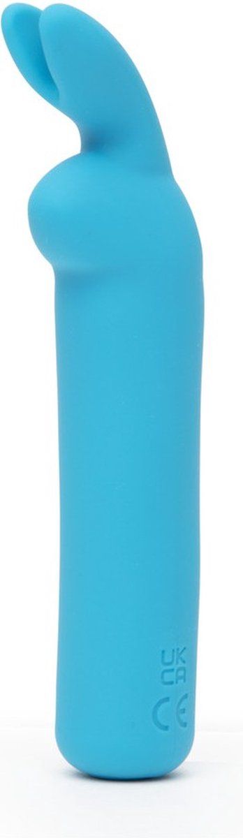 477255 Голубая вибропуля с ушками Rechargeable Rabbit Ears Bullet Vibrator