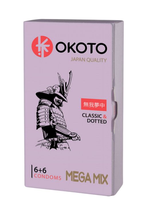 484063 Презервативы OKOTO Mega Mix - 12 шт.