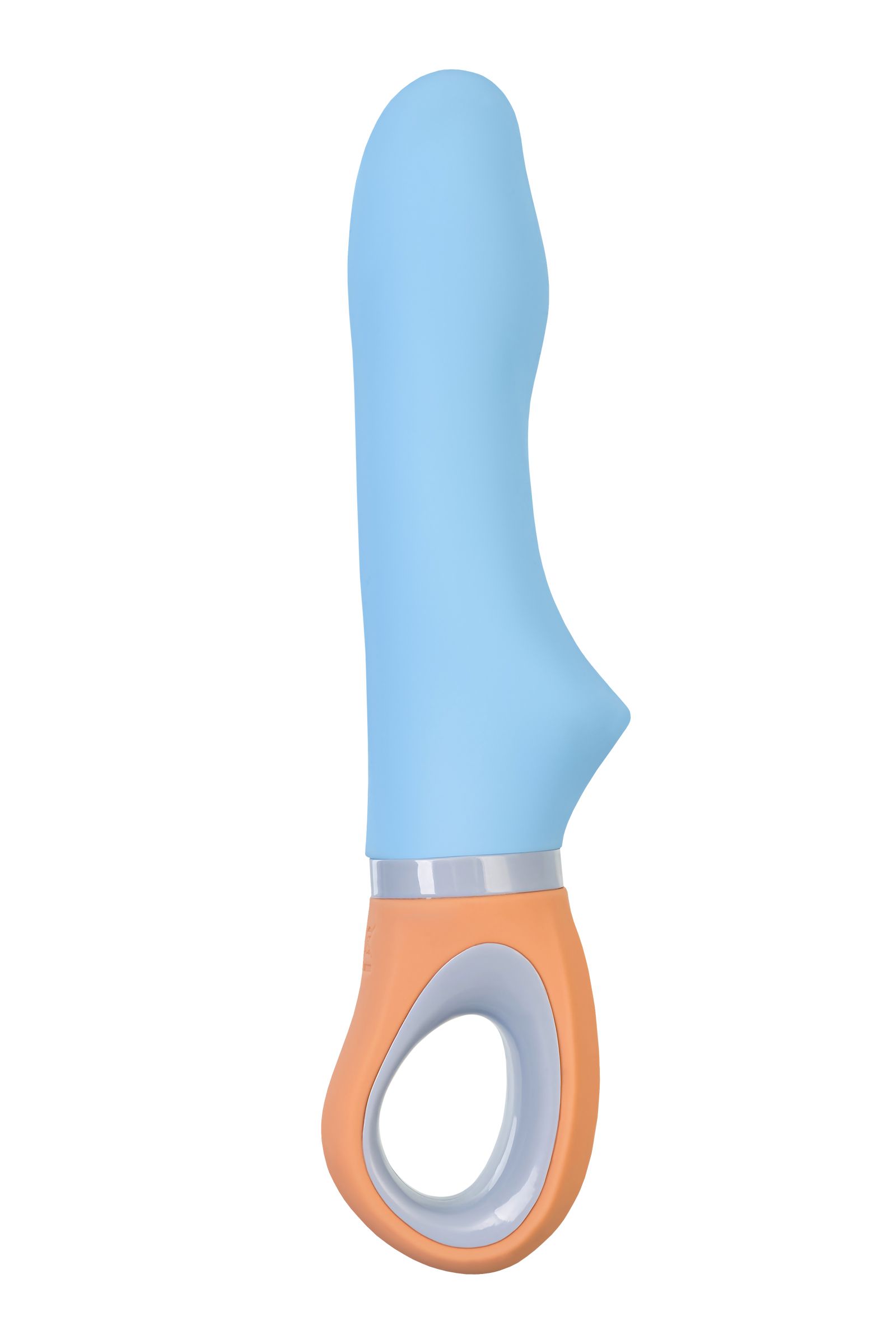 487392 Голубой силиконовый вибратор Bluebell - 18,5 см.