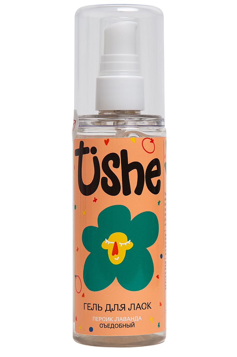 495952 Съедобный лубрикант на водной основе Tishe с ароматом персика и лаванды - 125 мл.