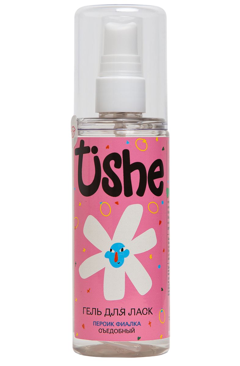 495956 Съедобный лубрикант на водной основе Tishe с ароматом персика и фиалки - 125 мл.