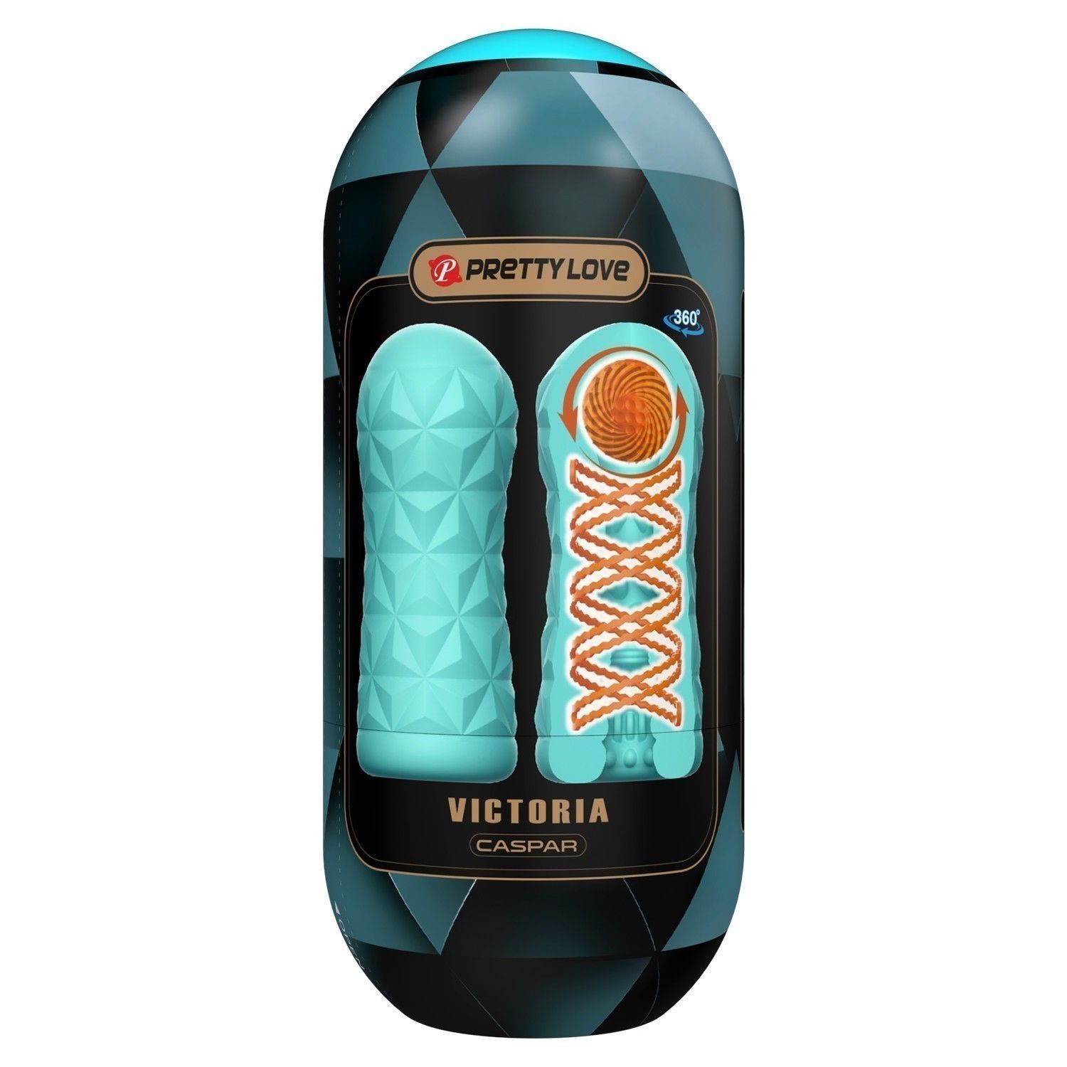 515676 Аквамариновый мастурбатор Victoria