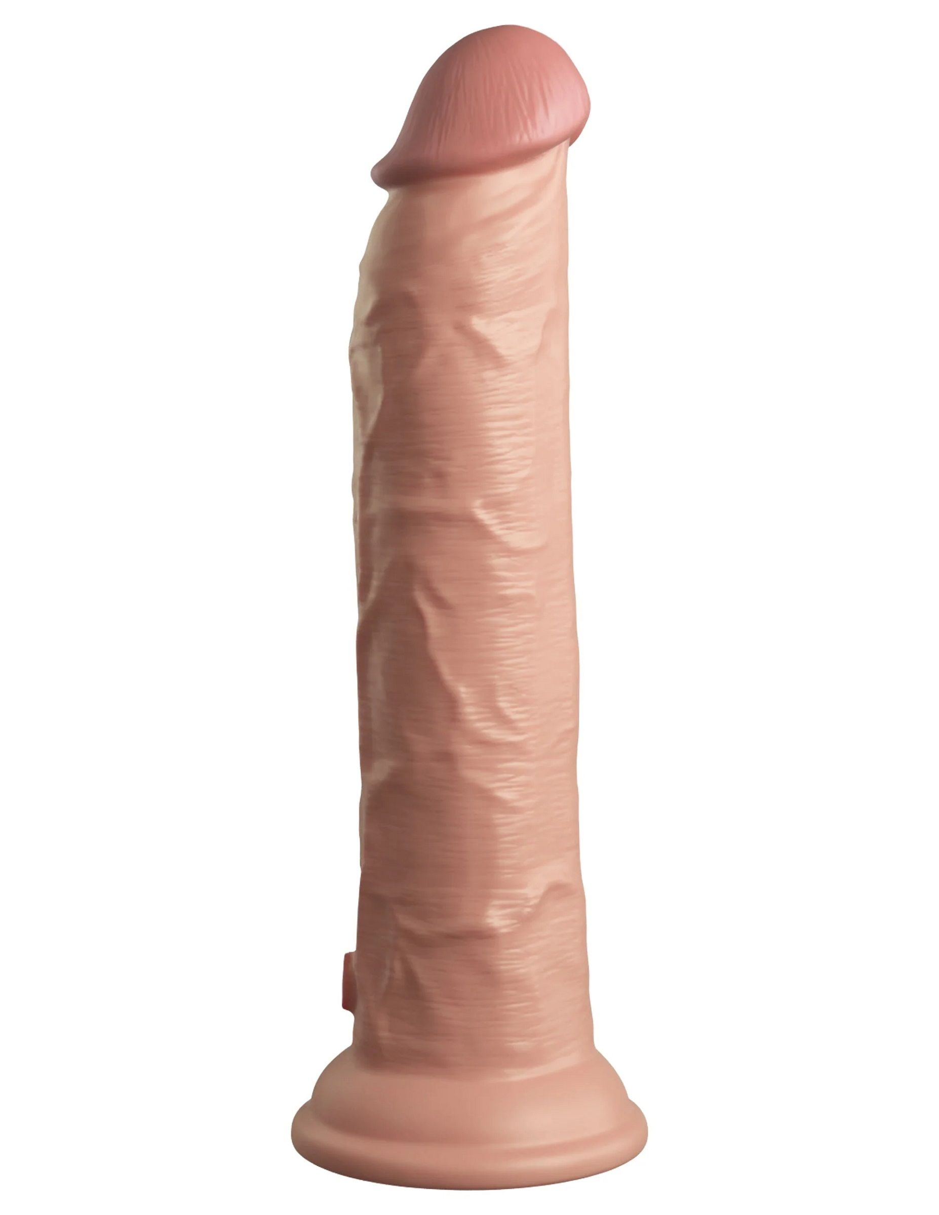 516106 Телесный вибратор-реалистик на присоске 9’’ Vibrating Silicone Dual Density Cock - 24,8 см.