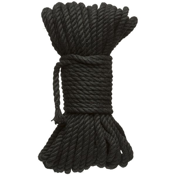 516126 Черная верёвка для связывания и фиксации Bind Tie - 15,24 м.