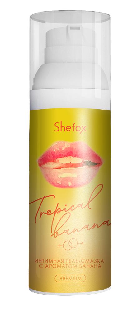 517298 Интимная гель-смазка Shefox Premium «Тропический банан» - 50 мл.
