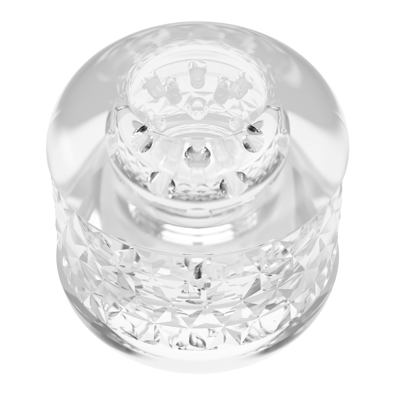 519633 Прозрачный сквозной мастурбатор Crystle