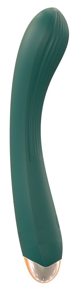 519692 Зеленый вибратор для G-точки - 20 см.