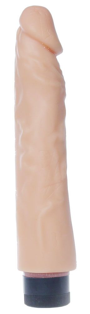 519715 Телесный вибратор Real Skin - 23 см.