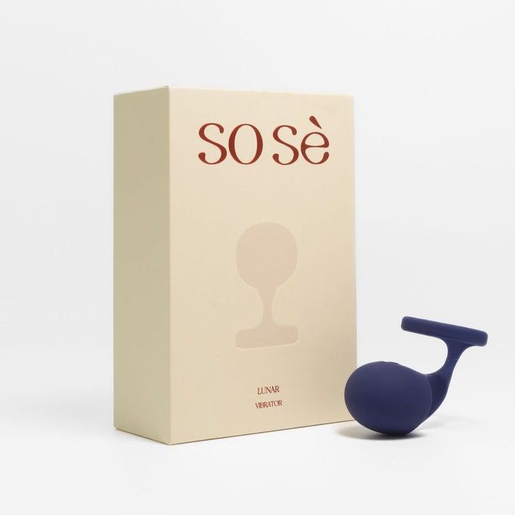 523511 Синий вибростимулятор на пальцы Lunar