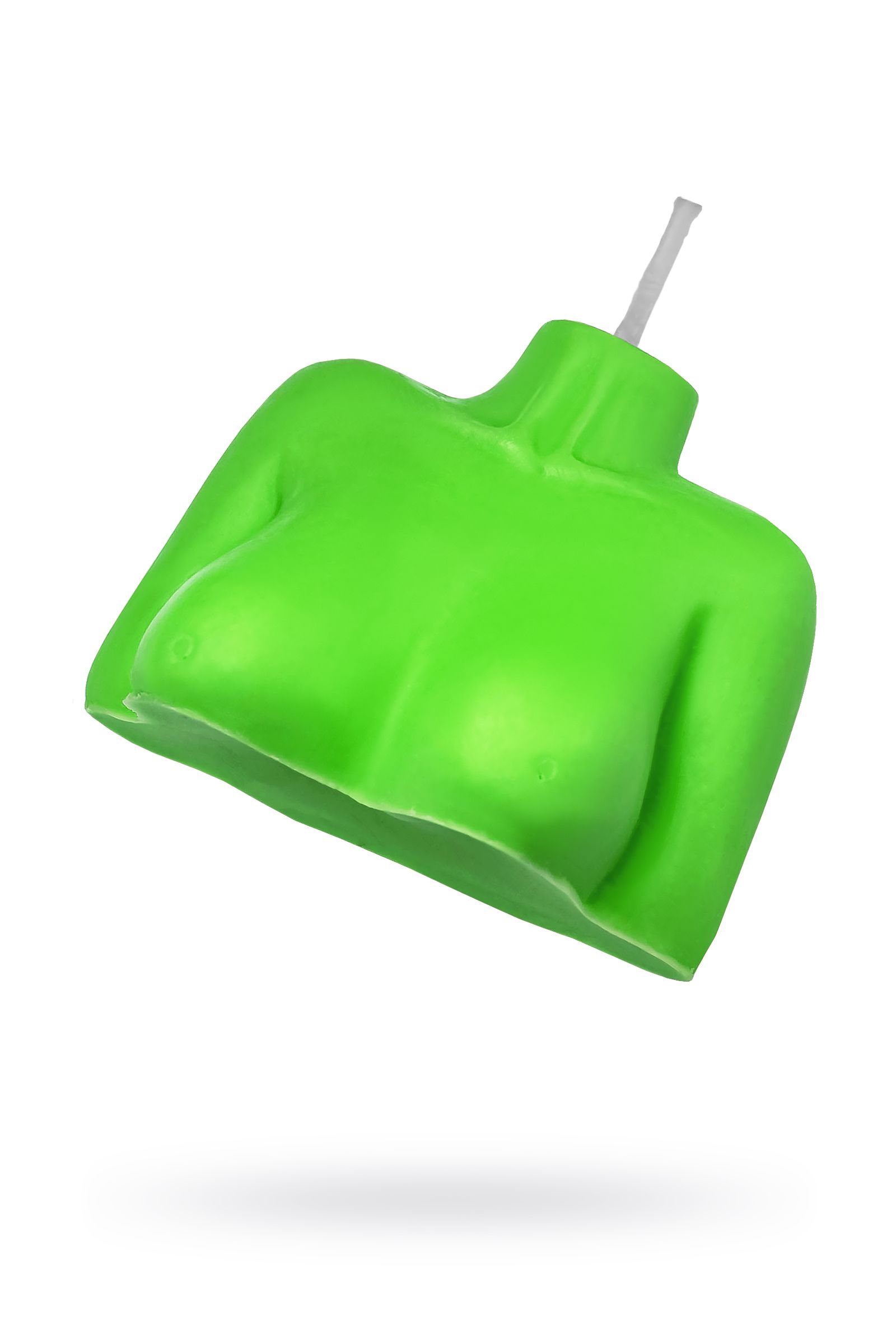 523546 Зеленая сувенирная свеча «Женский силуэт»