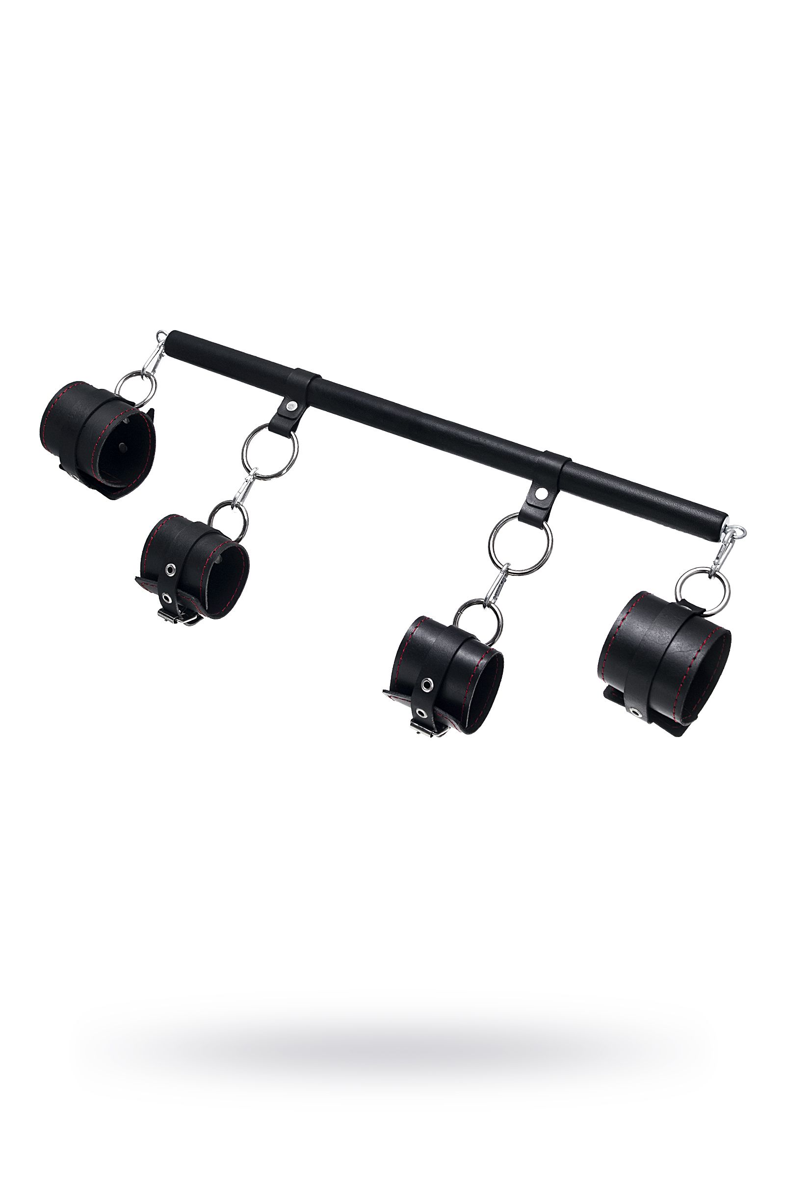 523625 Черная распорка с 4 манжетами для рук и ног