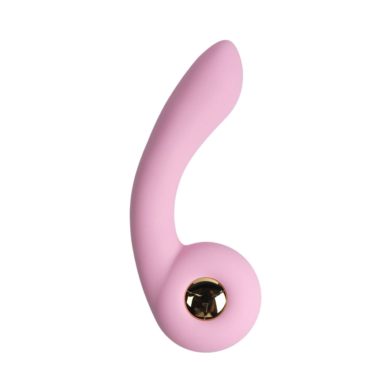 524957 Розовый вибростимулятор точки G с нагревом Bendable Heating G-Spot Vibrator