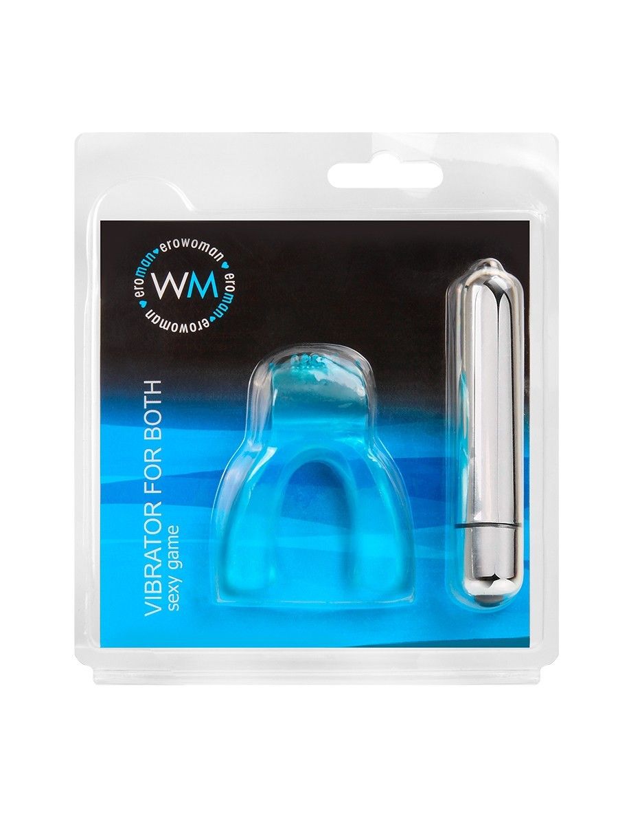 528827 Голубая капа с вибропулей для оральных ласк