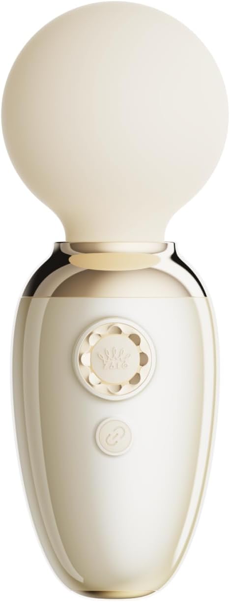 529855 Бежевый мини-вибратор с функцией нагрева Ava