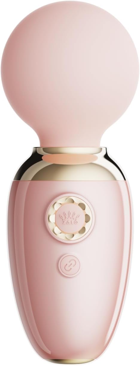 529856 Нежно-розовый мини-вибратор с функцией нагрева Ava