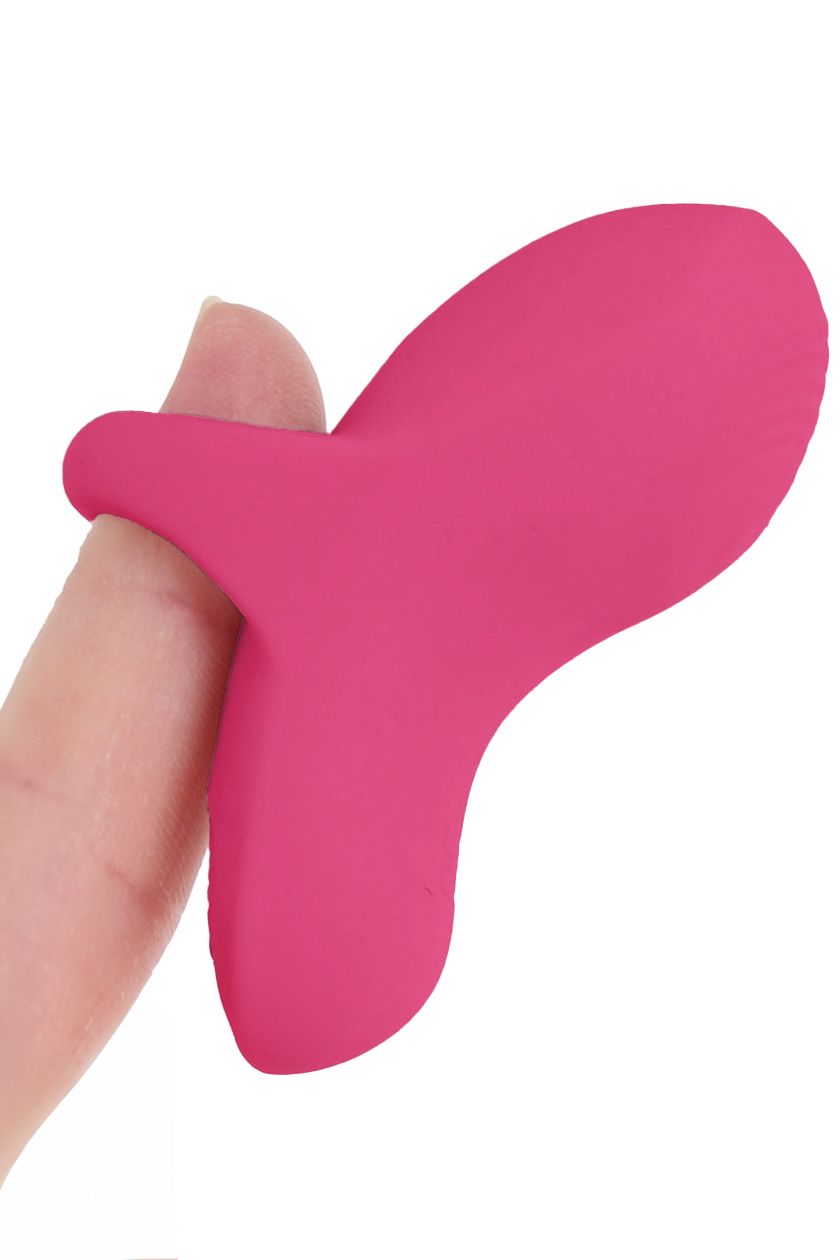 530647 Розовый сенсорный вибромассажёр на палец Fuzu Sensa