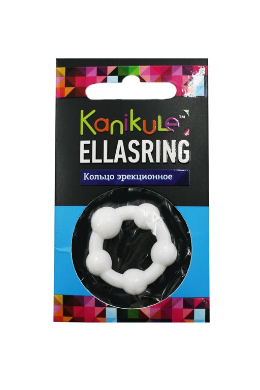 530844 Цветное эрекционное кольцо с шариками Ellasring