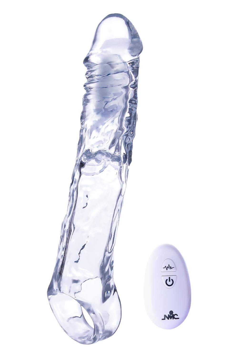 531232 Прозрачная насадка-удлинитель Length Enhancer With Bullet с подхватом - 22,3 см.