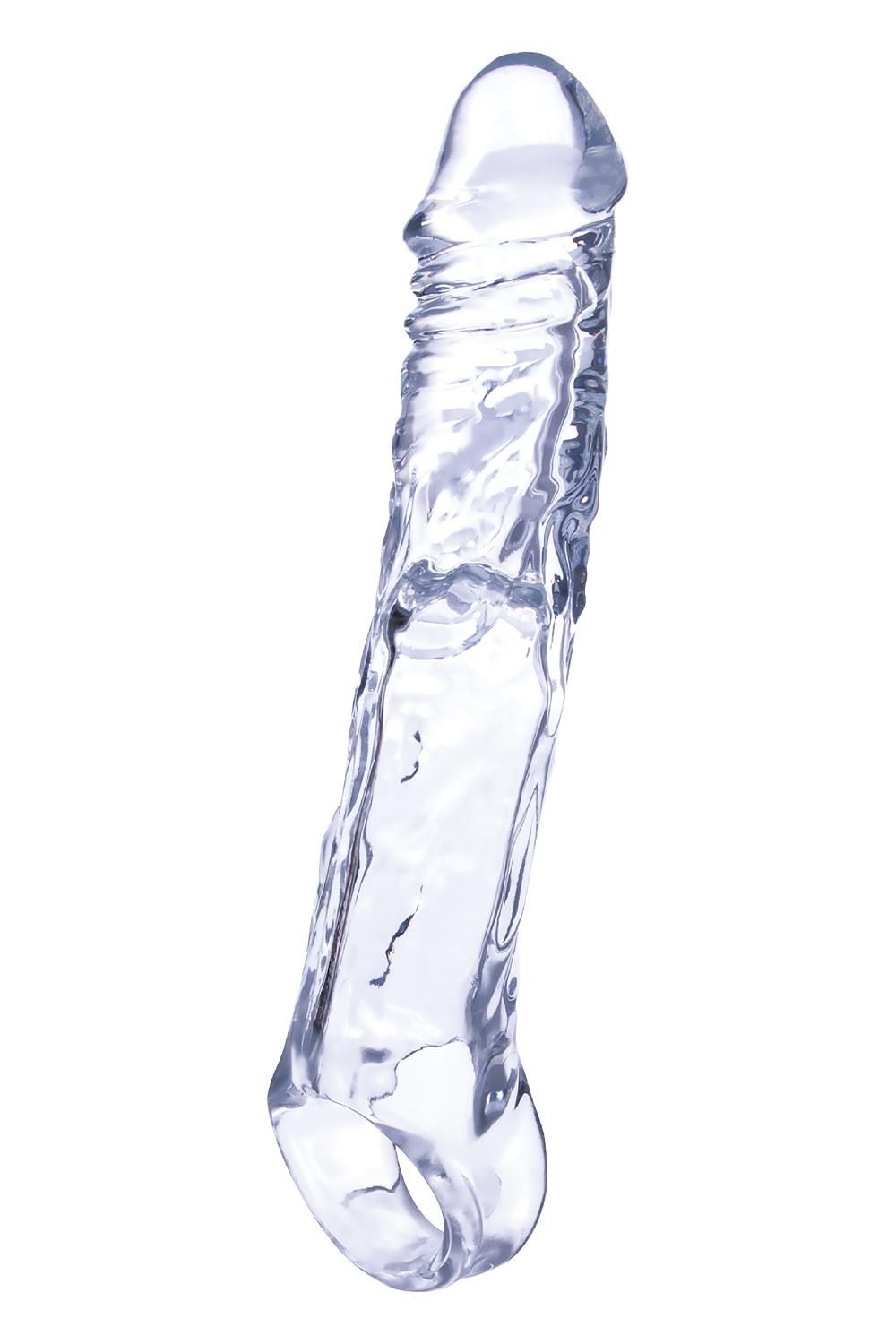 531233 Прозрачная насадка-удлинитель Length Enhancer с подхватом - 22,3 см.